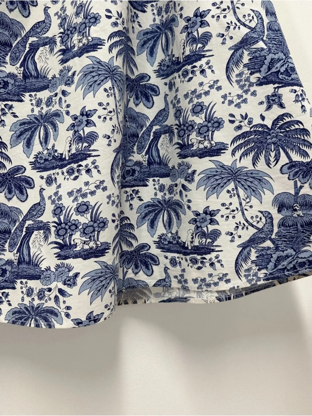 Staud Myla Halter Cutout Printed Cotton-Blend Poplin Maxi Dress in Blue Toile - Picture 11 of 13